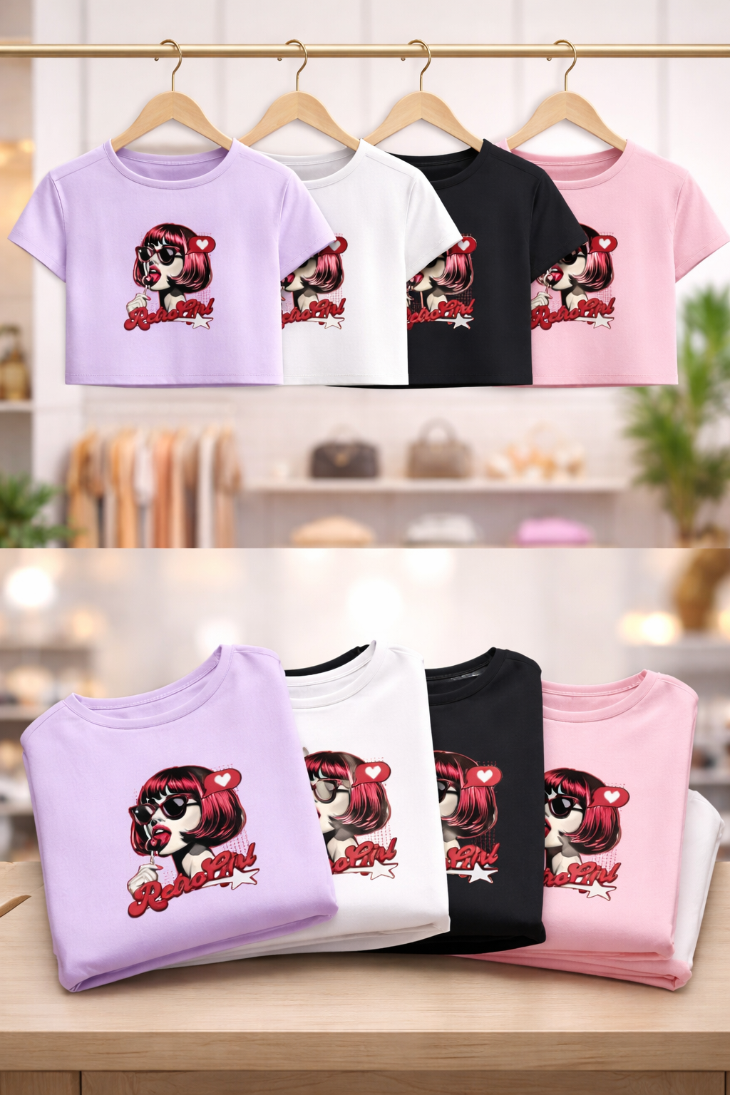 Retro Girl Baby Tee