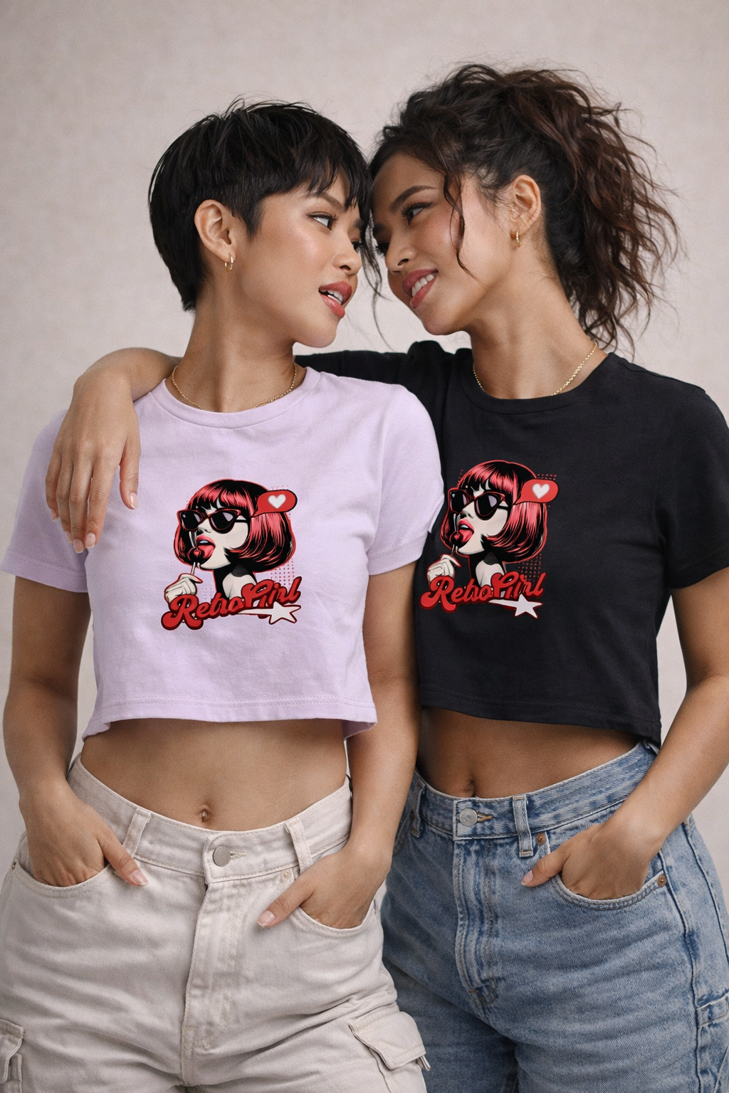 Retro Girl Baby Tee