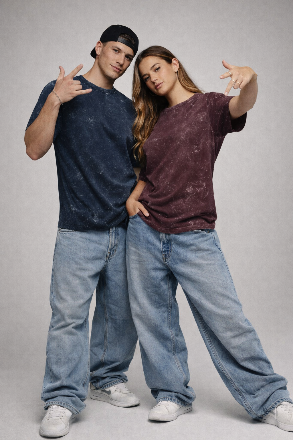 Acid Washed Oversized Tee