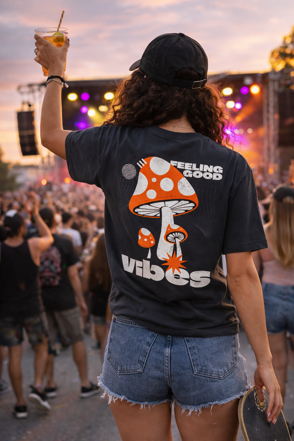 Good Vibes Unisex Oversized Standard T-Shirt
