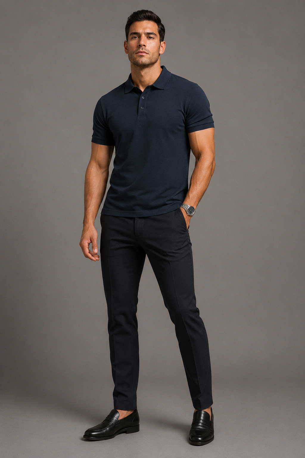 Premium Pique Waffle Knit Polo