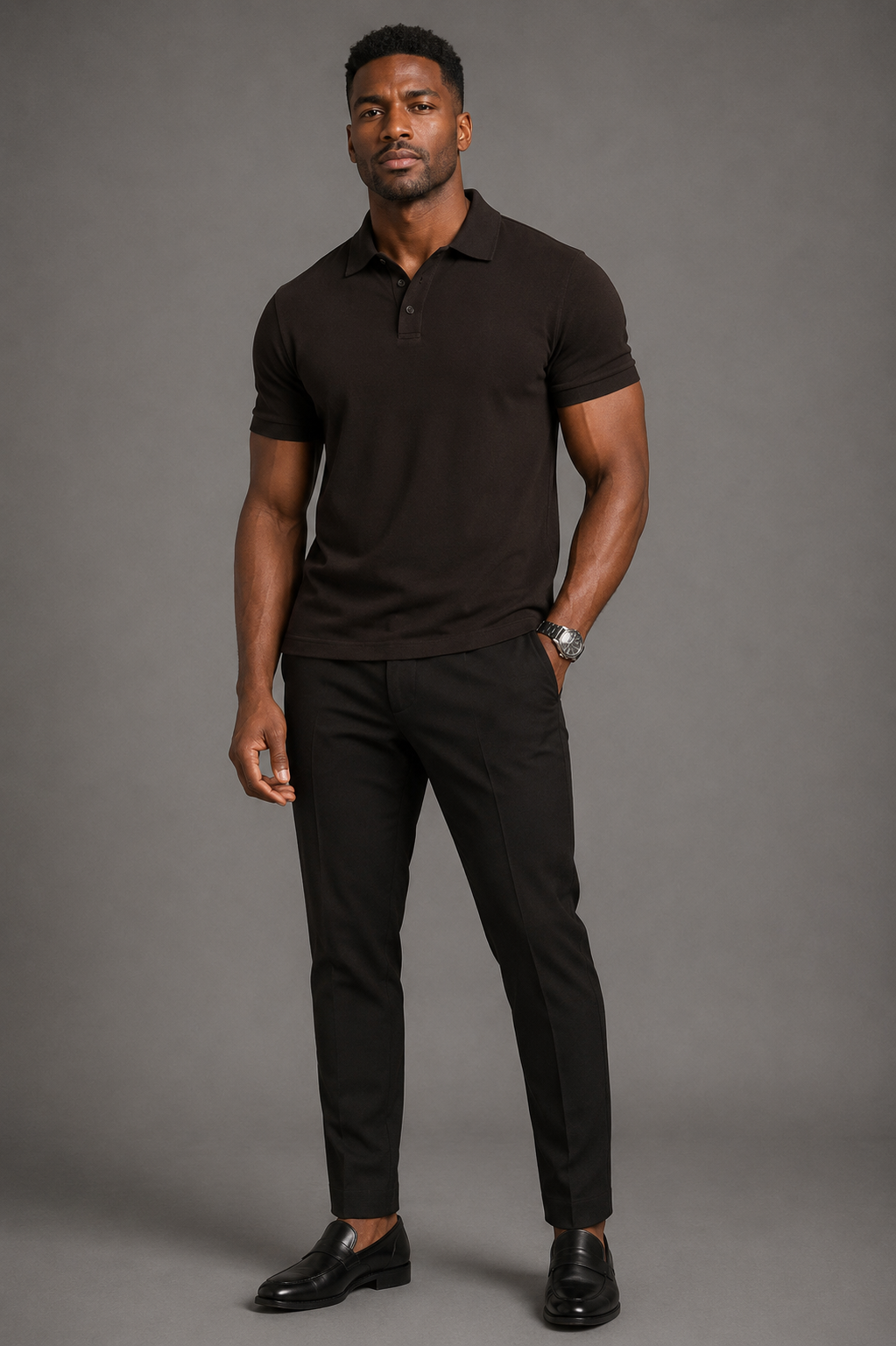 Premium Pique Waffle Knit Polo