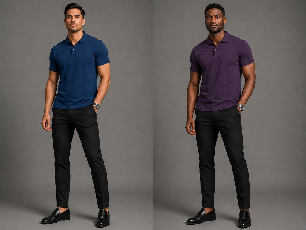 Premium Pique Waffle Knit Polo