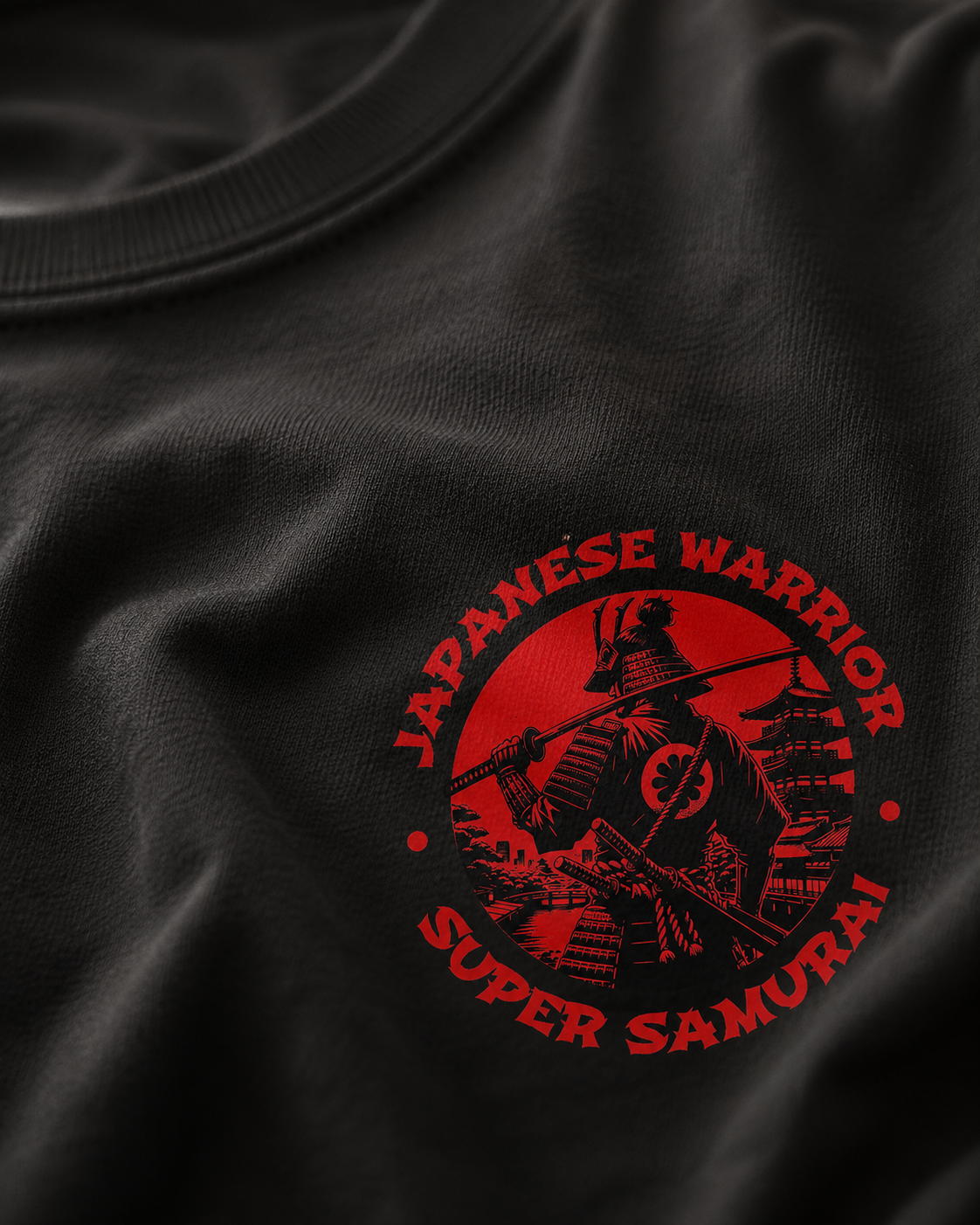 Samurai Warrior Terry Oversized Tee