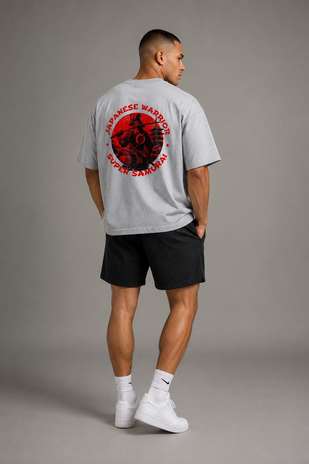 Samurai Warrior Terry Oversized Tee