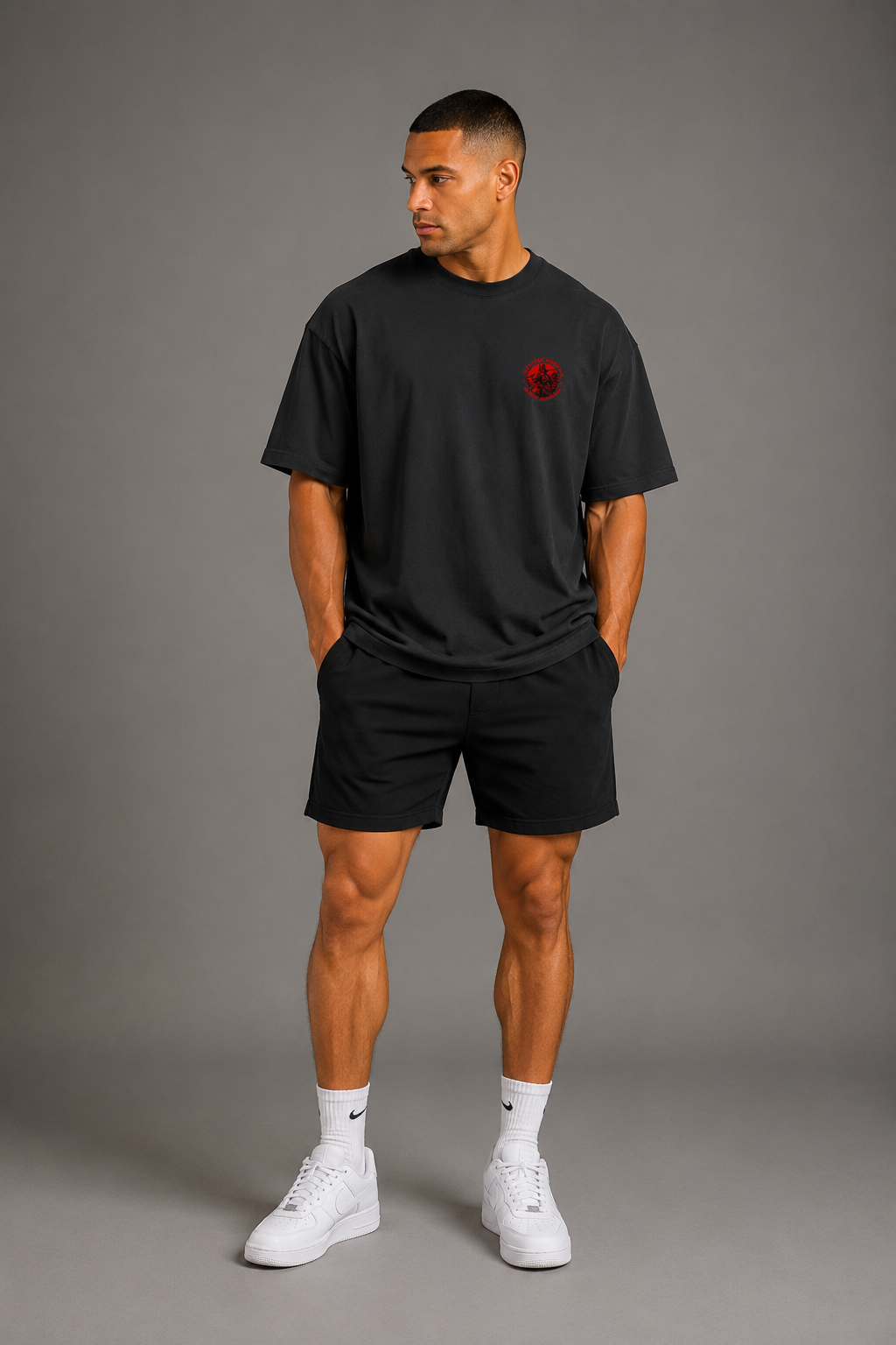 Samurai Warrior Terry Oversized Tee