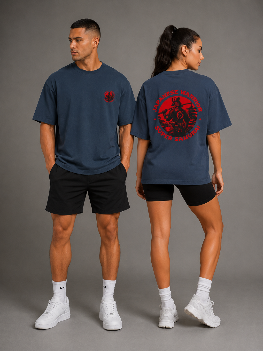 Samurai Warrior Terry Oversized Tee