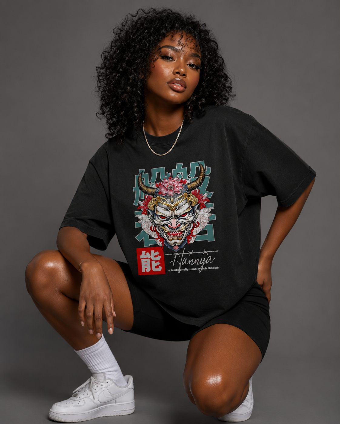 Hannya Unisex Oversized Classic T-Shirt