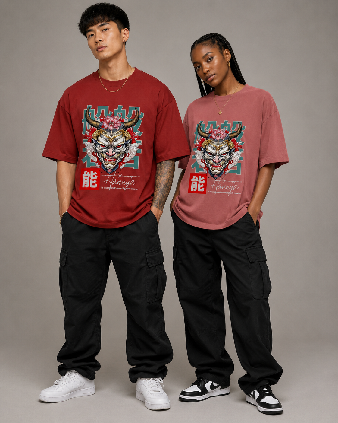 Hannya Unisex Oversized Classic T-Shirt