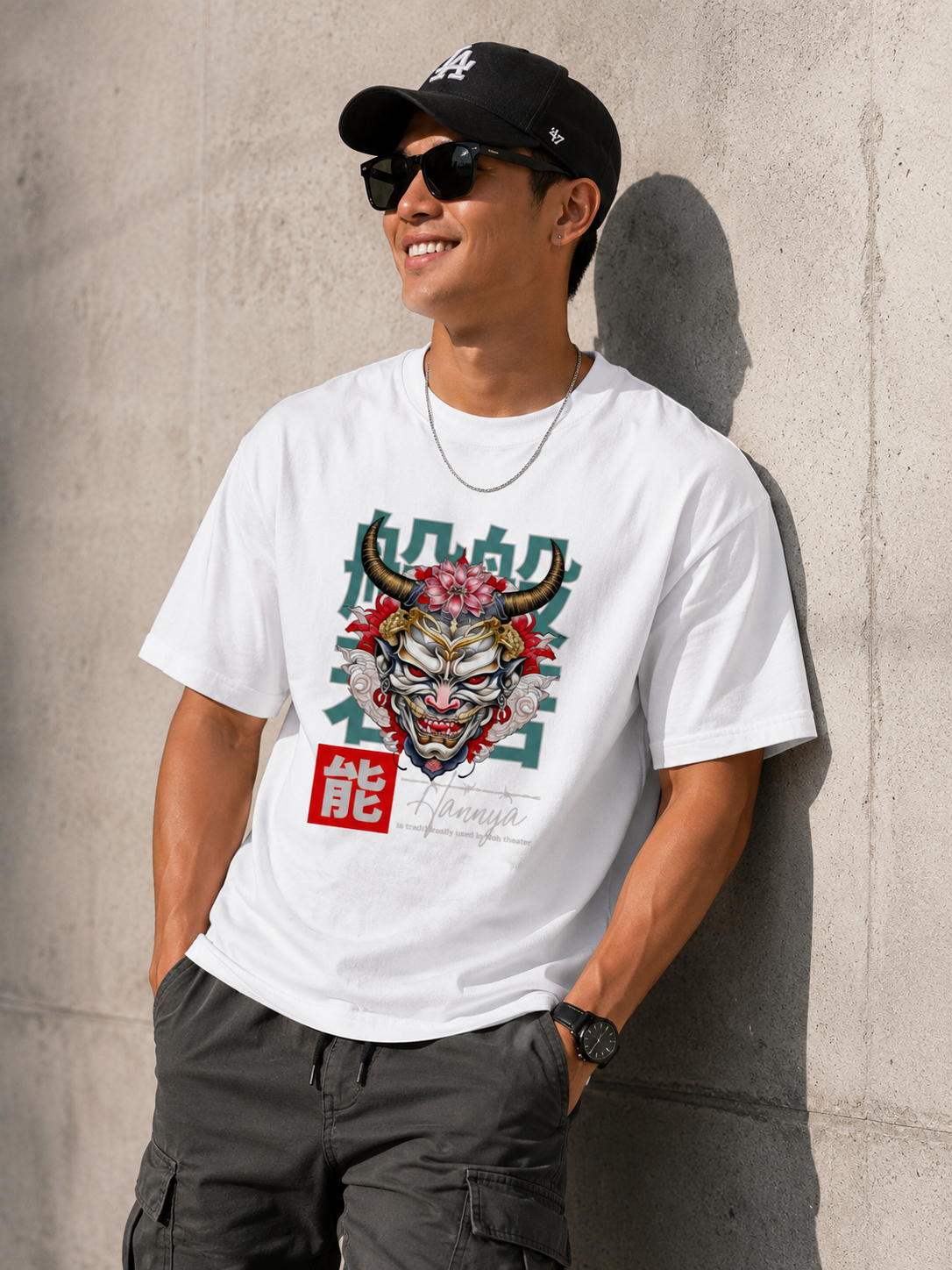 Hannya Unisex Oversized Classic T-Shirt