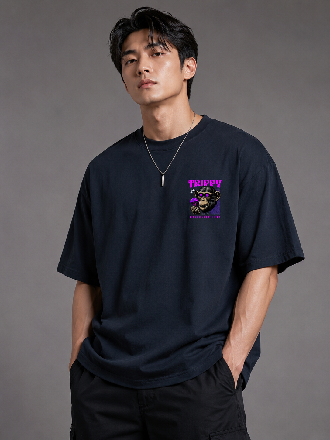 Trippy Chimp Classic Oversized T-Shirt