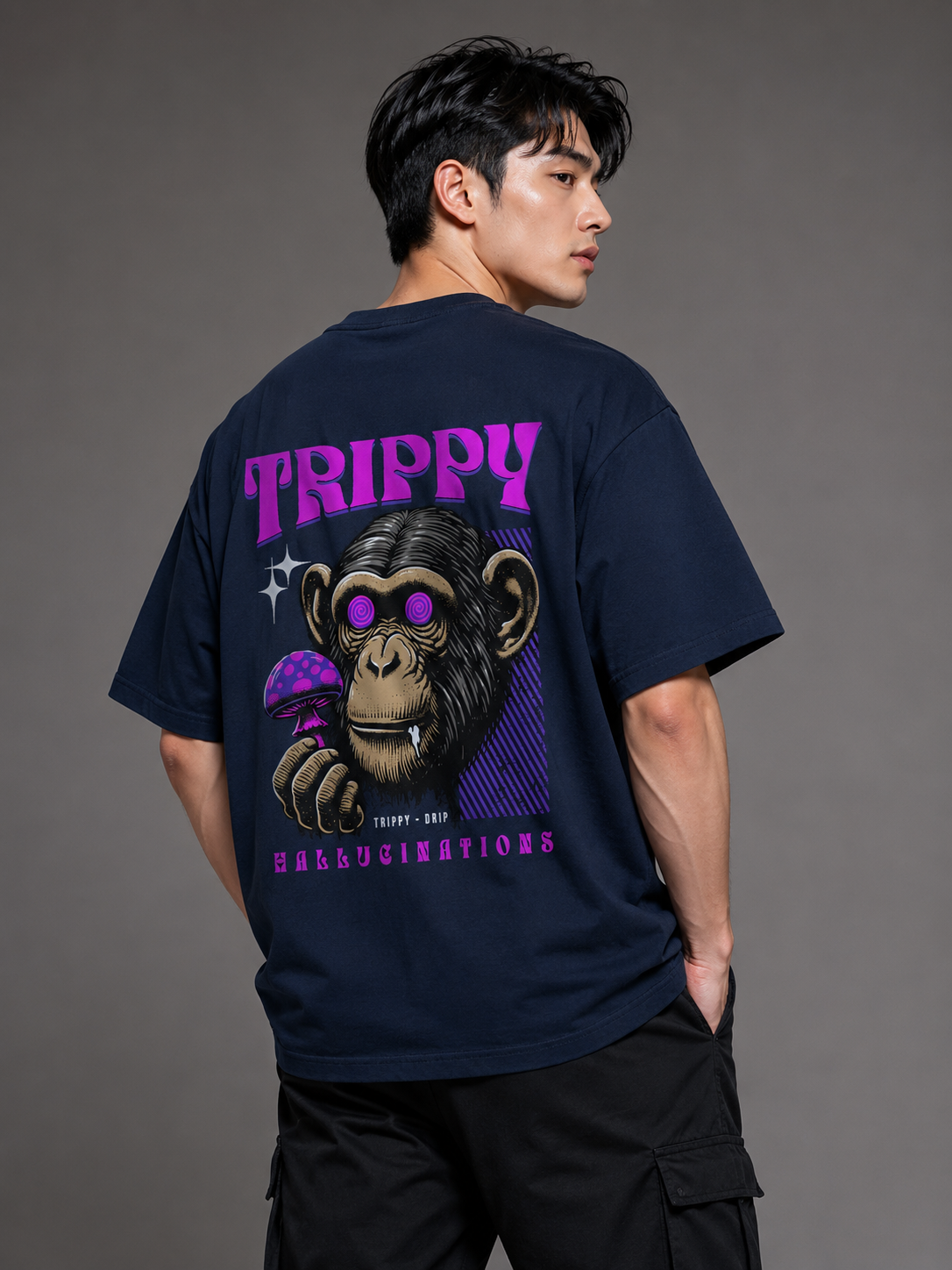Trippy Chimp Classic Oversized T-Shirt