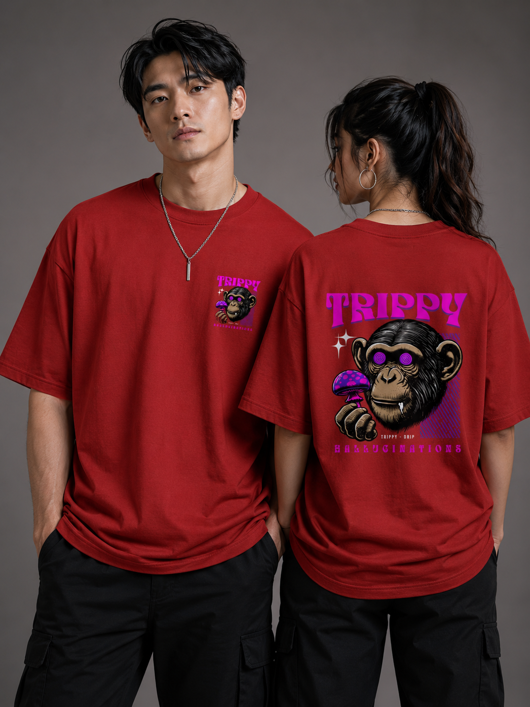 Trippy Chimp Classic Oversized T-Shirt