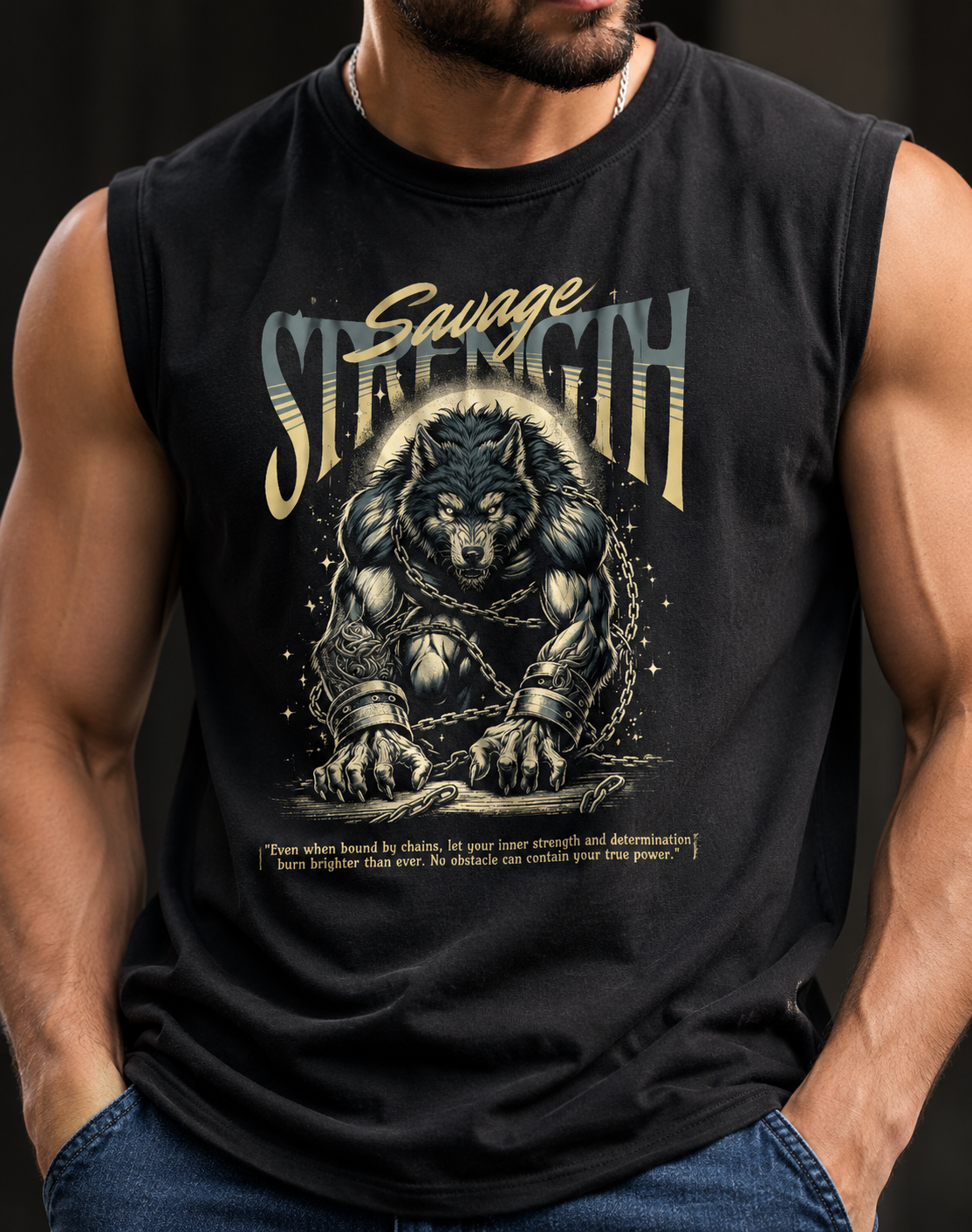 Savage Strength Men's Sleeveless T-Shirt