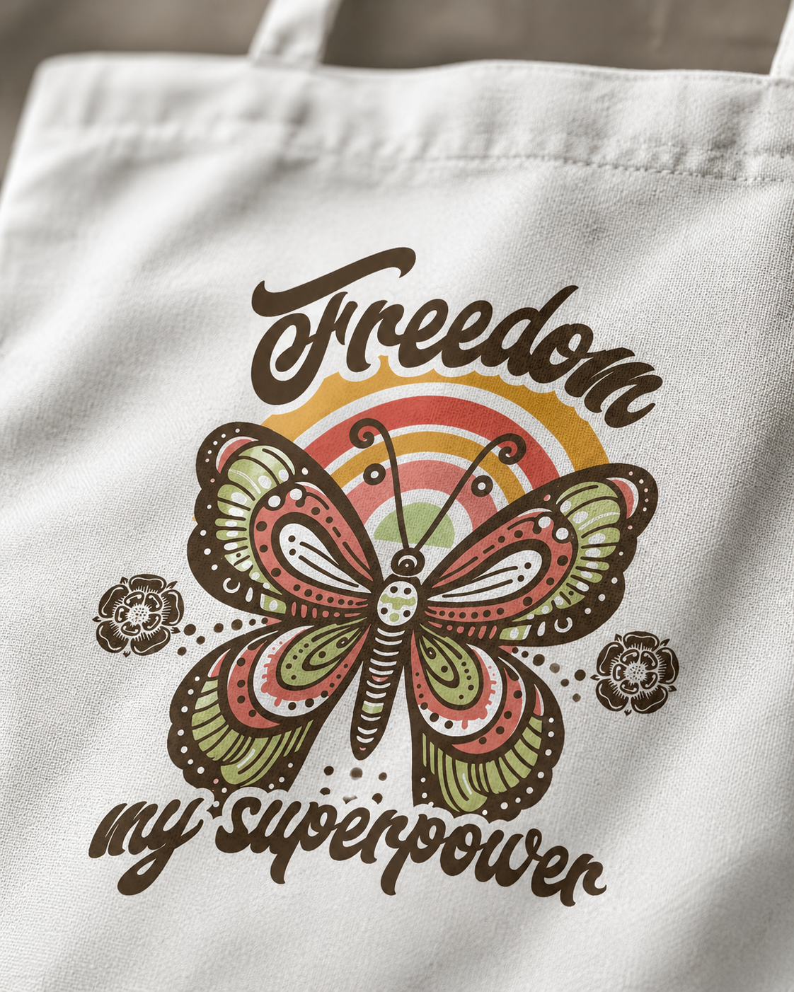 Superpower Tote Bag Zipper