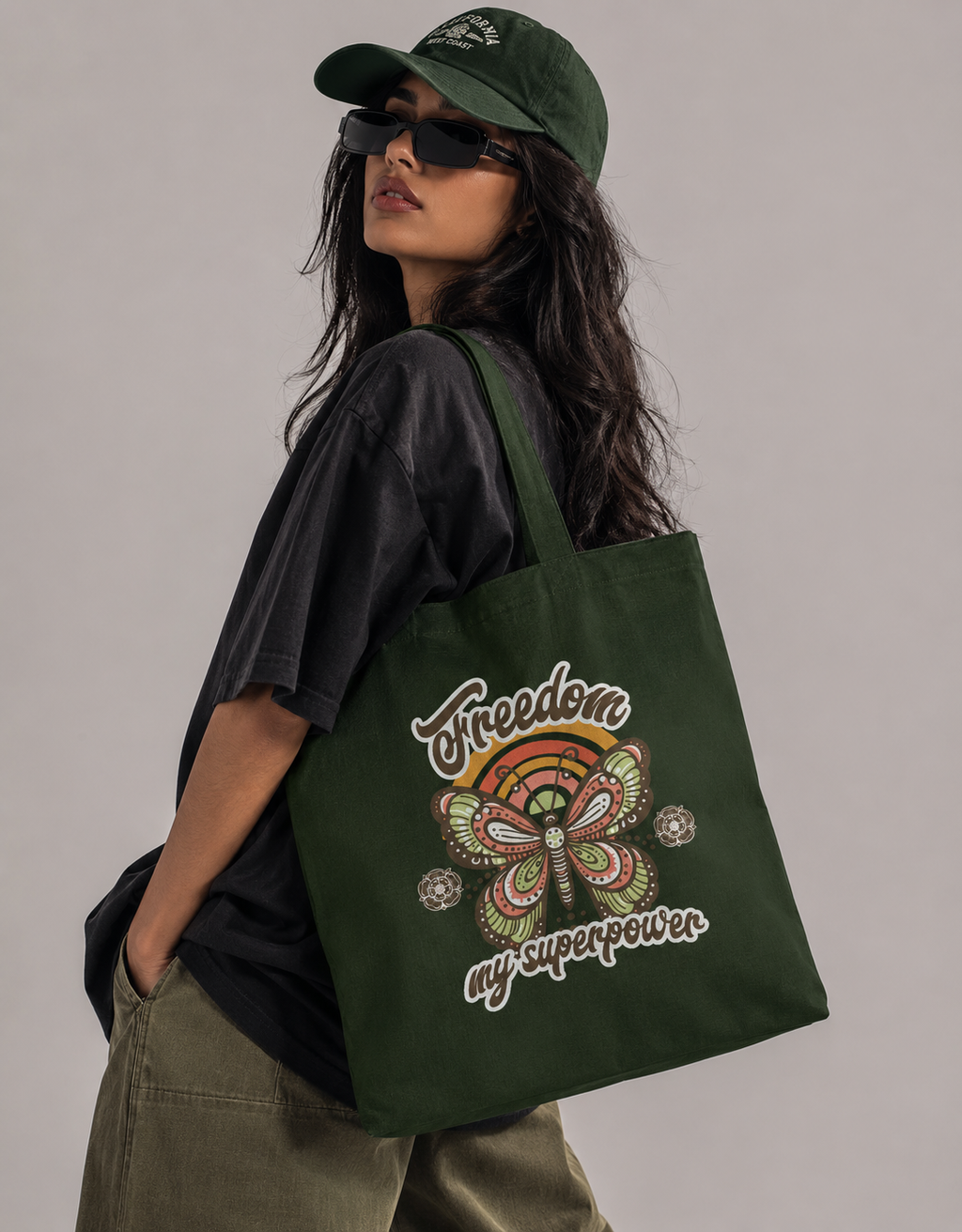 Superpower Tote Bag Zipper