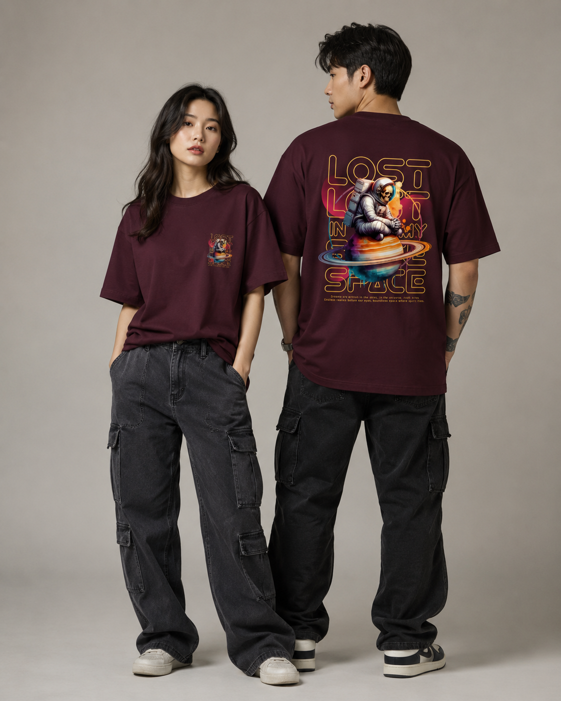 Lost in My Space Classic Oversized T-Shirt