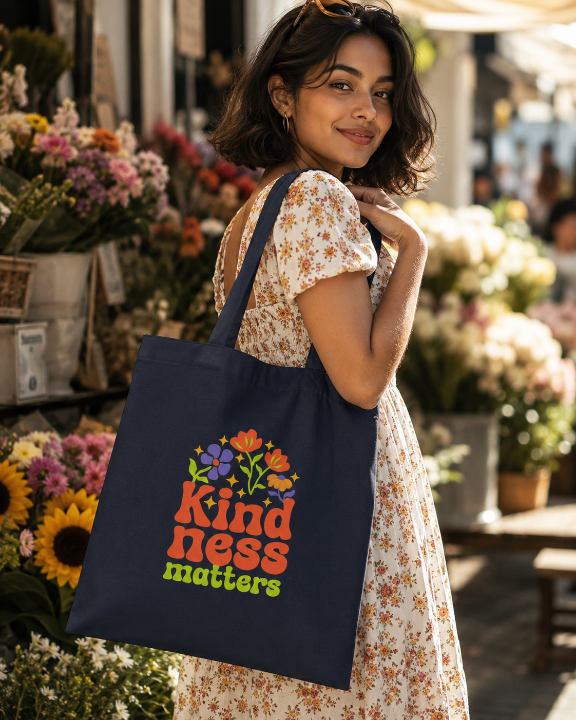 Kindness Matters Tote Bag Zipper