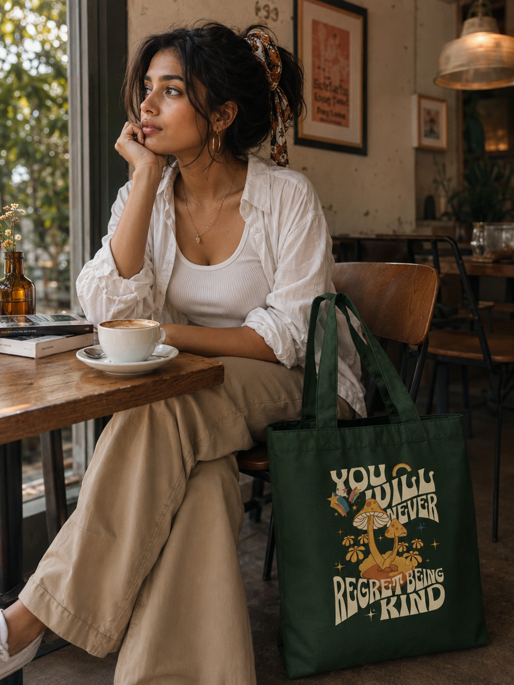 Being Kind Tote Bag Zipper
