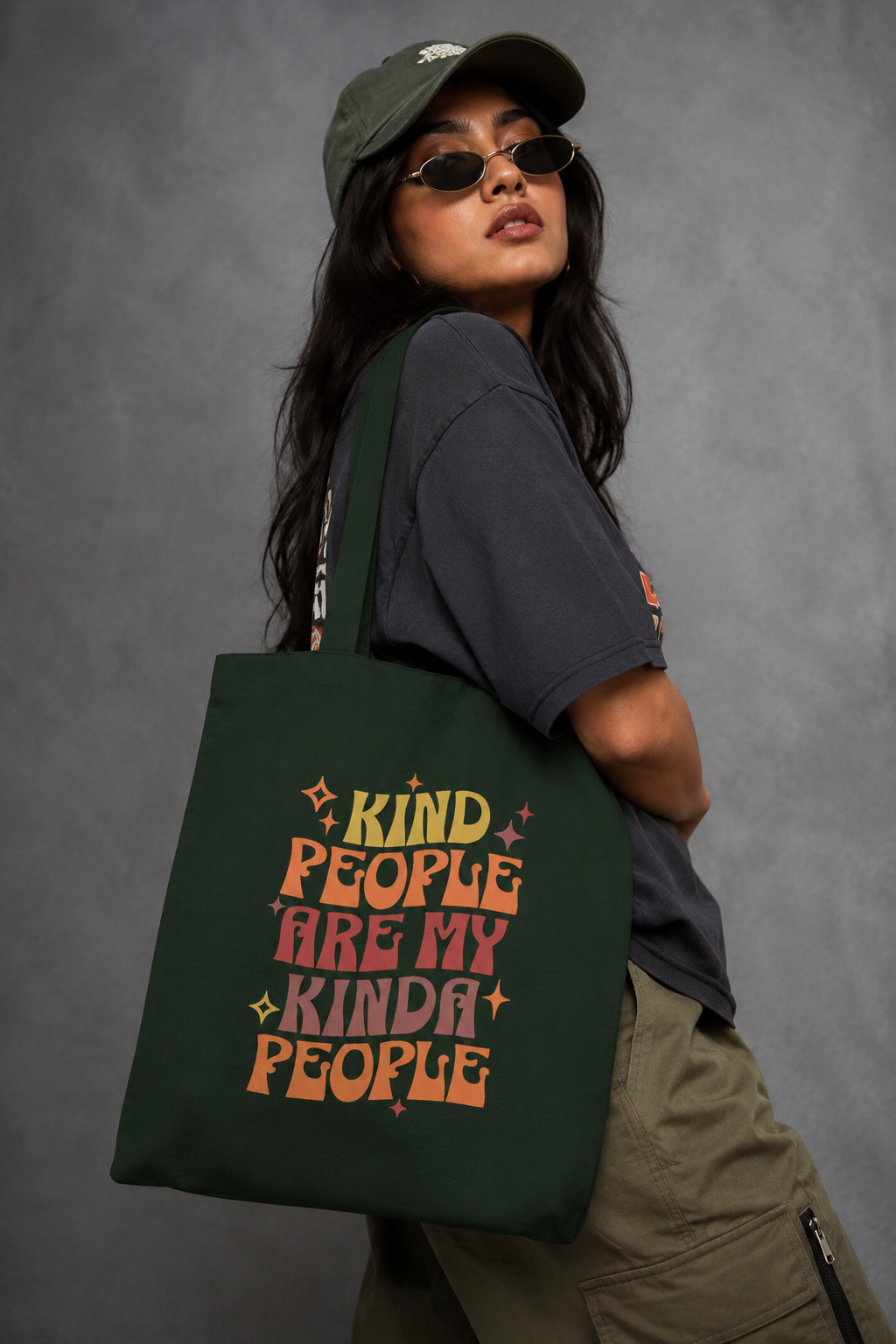 Kind People Tote Bag Zipper