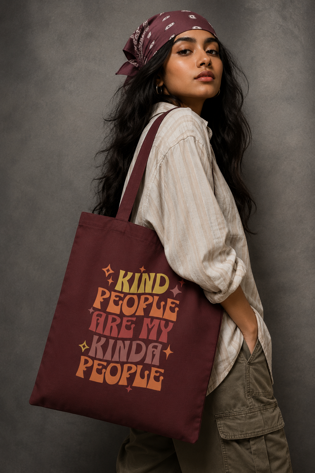 Kind People Tote Bag Zipper