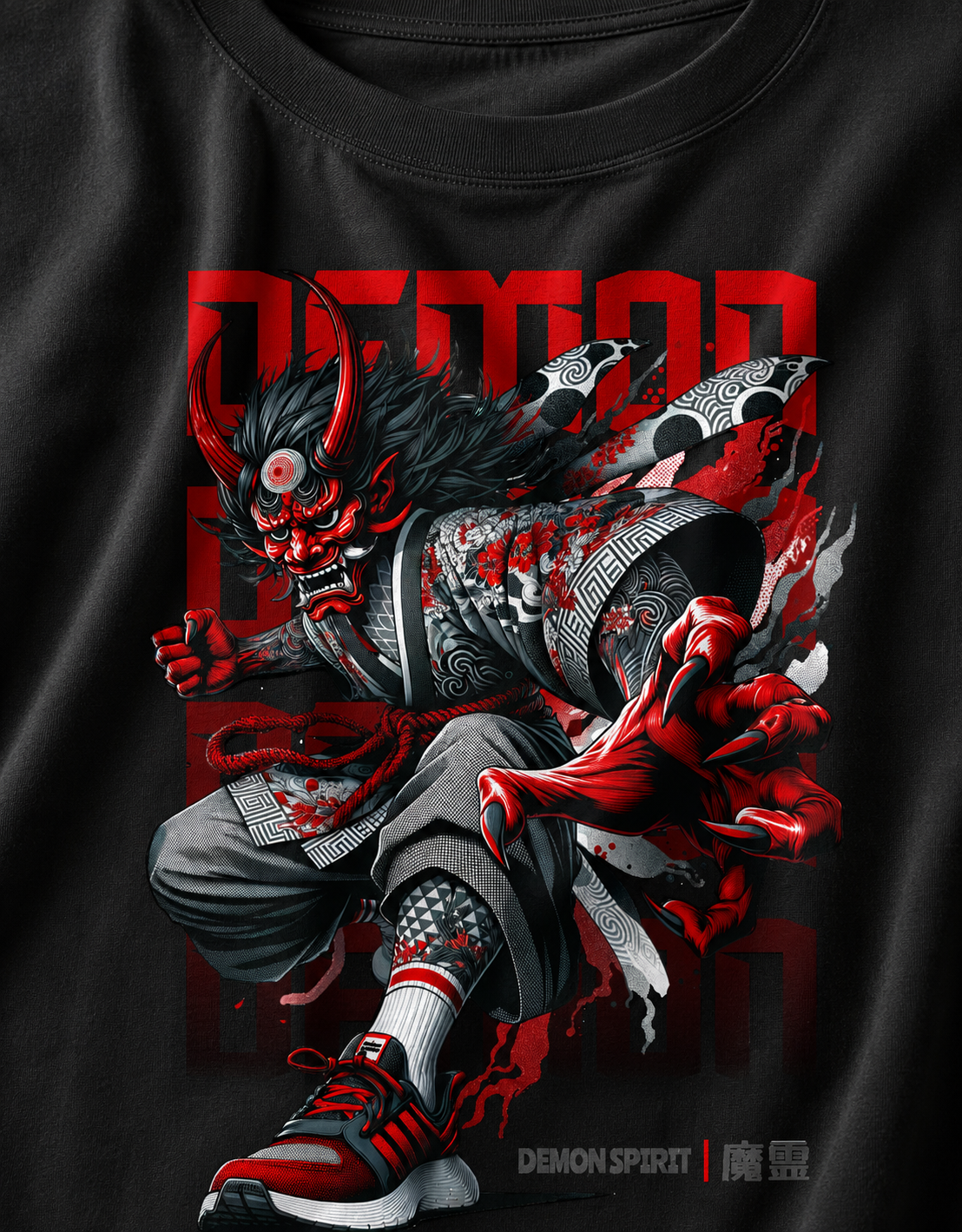 Demon Spirit Unisex Oversized Classic T-Shirt
