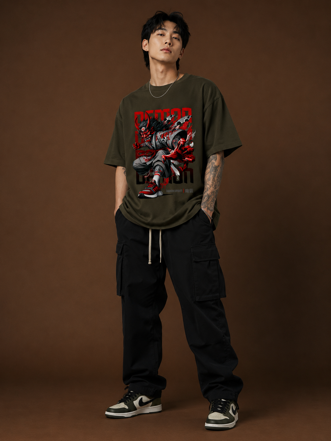 Demon Spirit Unisex Oversized Classic T-Shirt