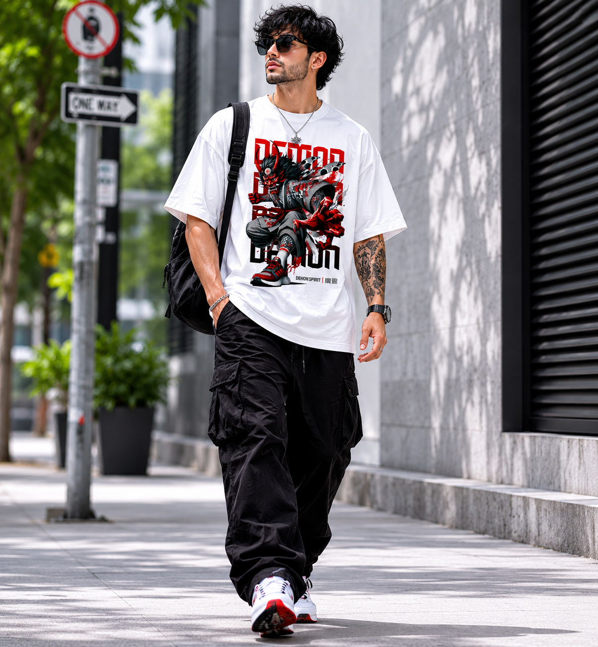 Demon Spirit Unisex Oversized Classic T-Shirt