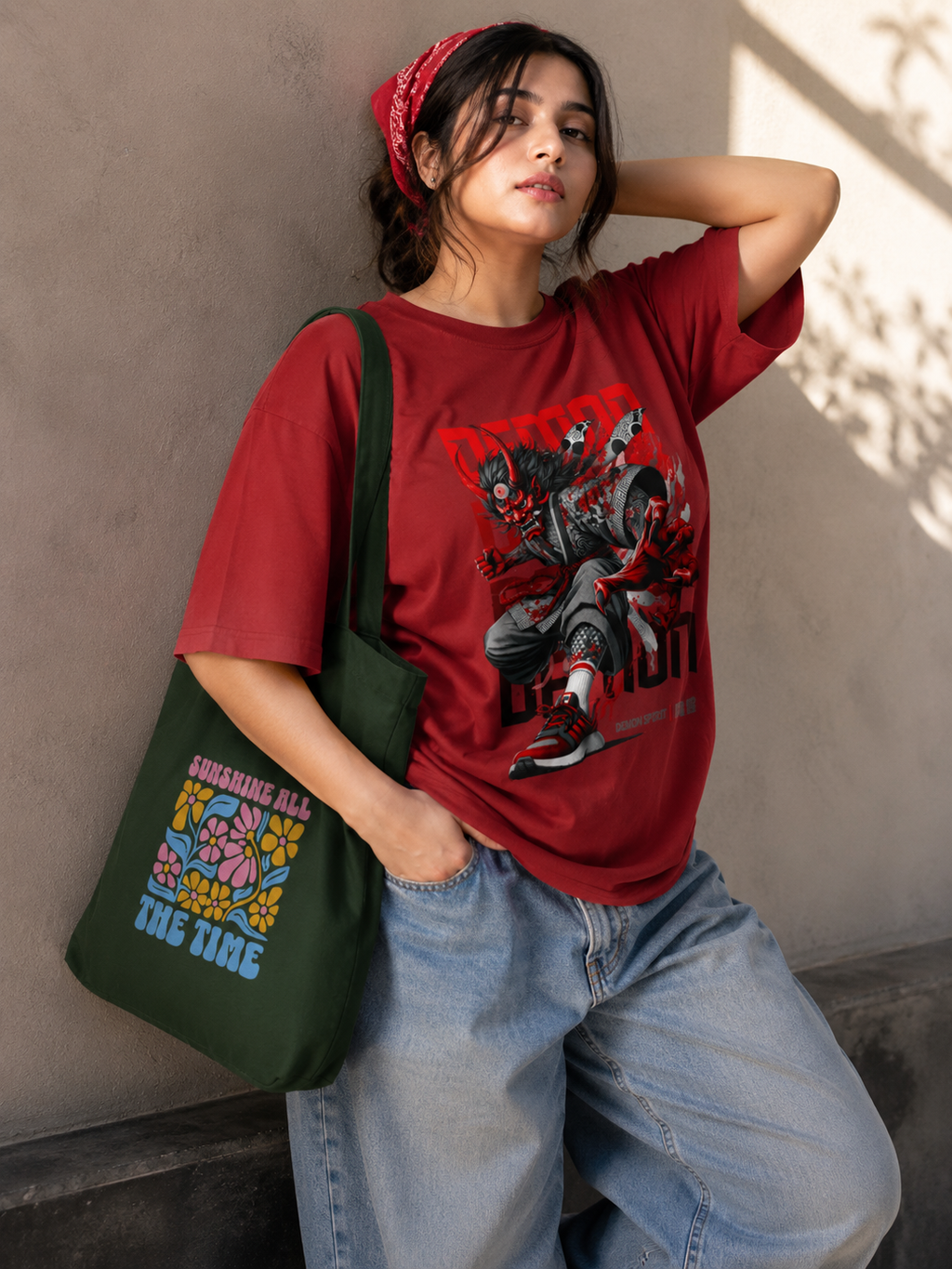 Demon Spirit Unisex Oversized Classic T-Shirt