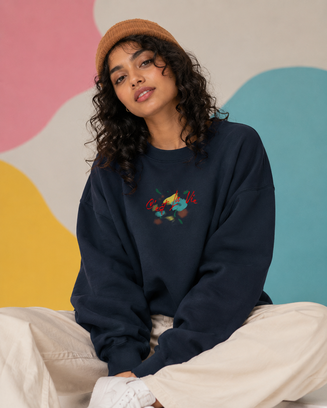 C'est La Vie! Unisex Oversized Sweatshirt