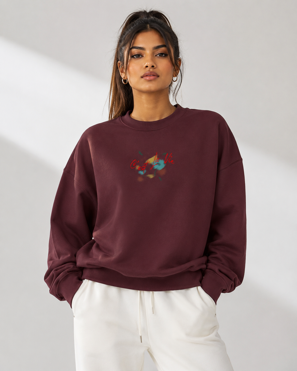 C'est La Vie! Unisex Oversized Sweatshirt