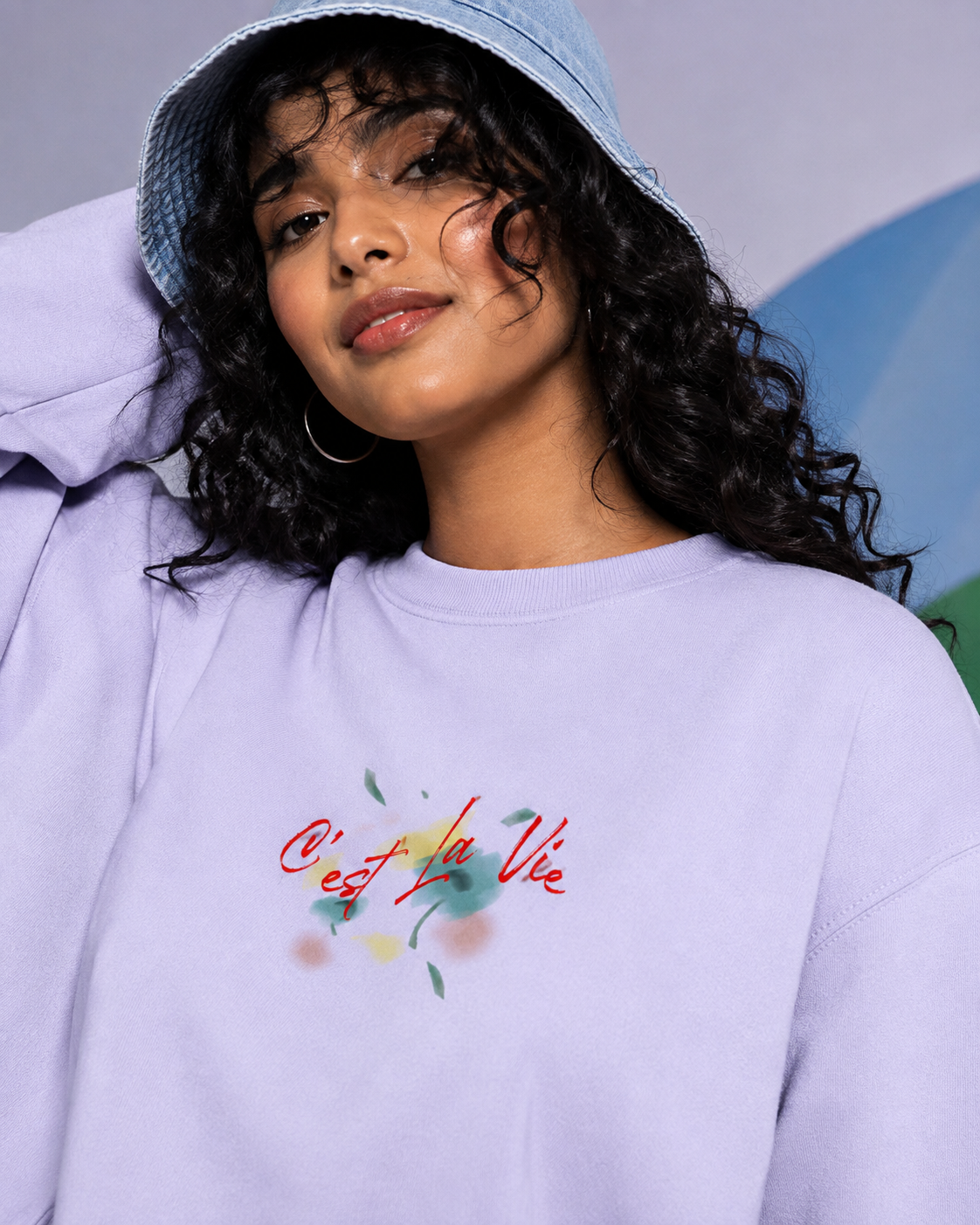 C'est La Vie! Unisex Oversized Sweatshirt