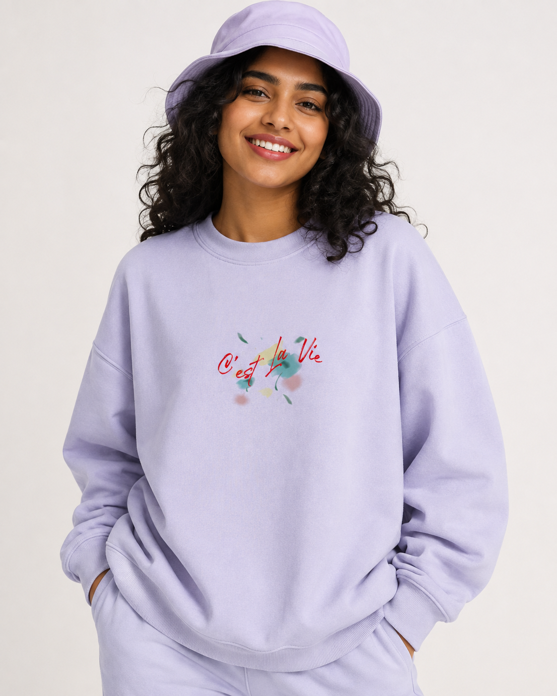 C'est La Vie! Unisex Oversized Sweatshirt