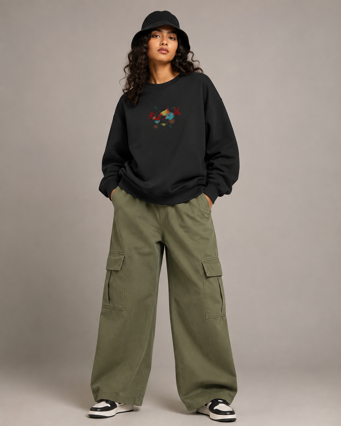 C'est La Vie! Unisex Oversized Sweatshirt