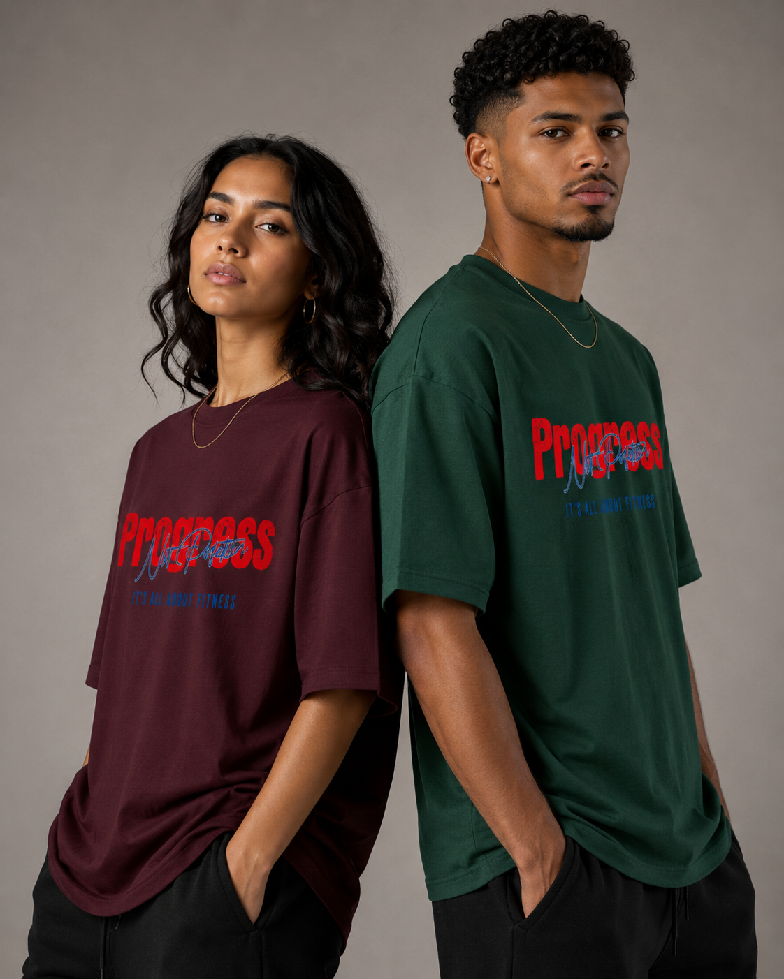 All about Fitness, Unisex Oversized T-Shirt