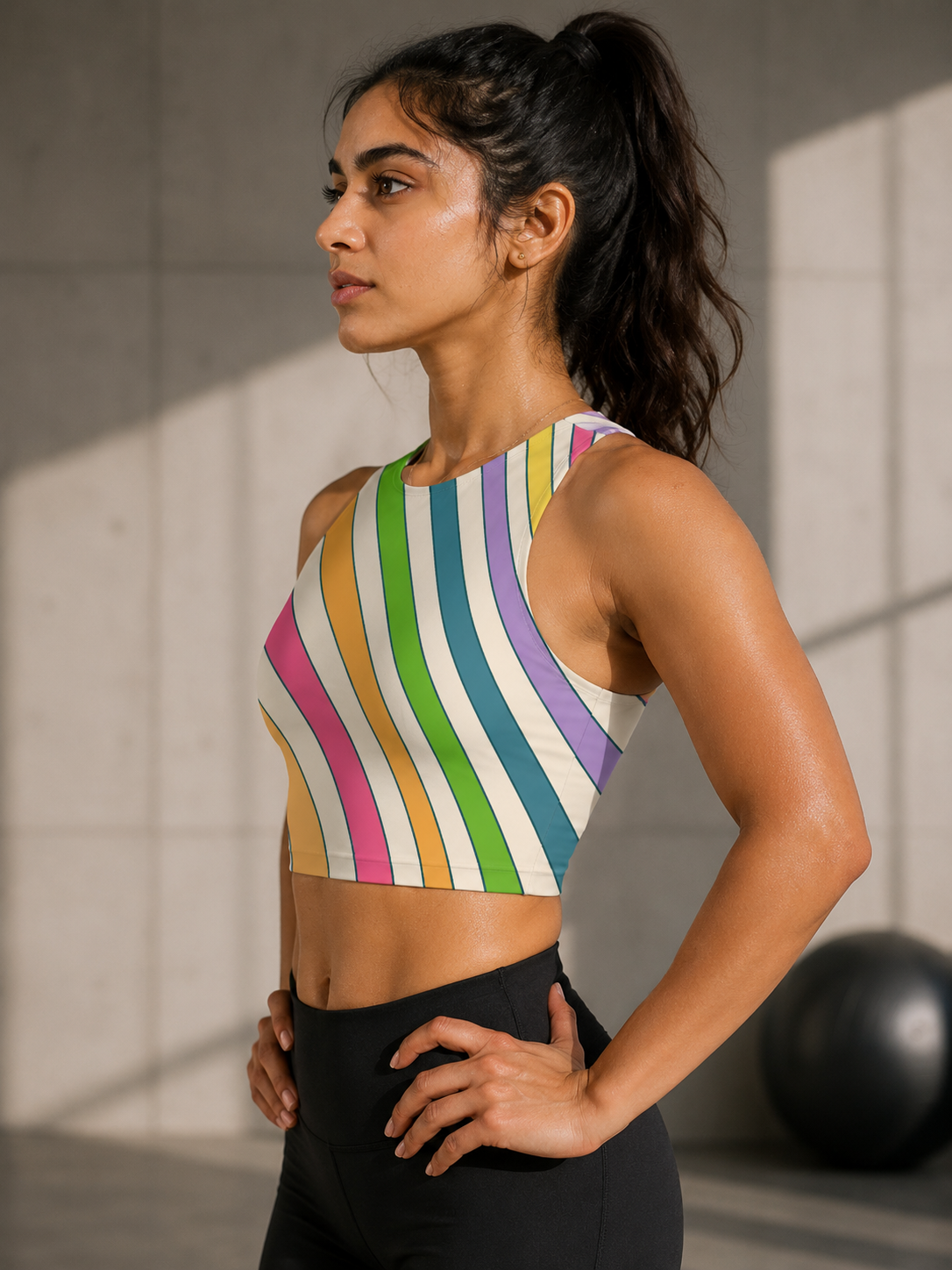 The 70's Sports Crop Top