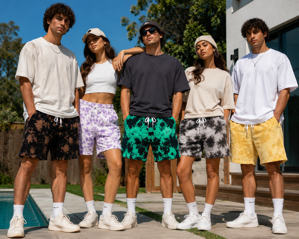 Unisex Tie Dye Shorts
