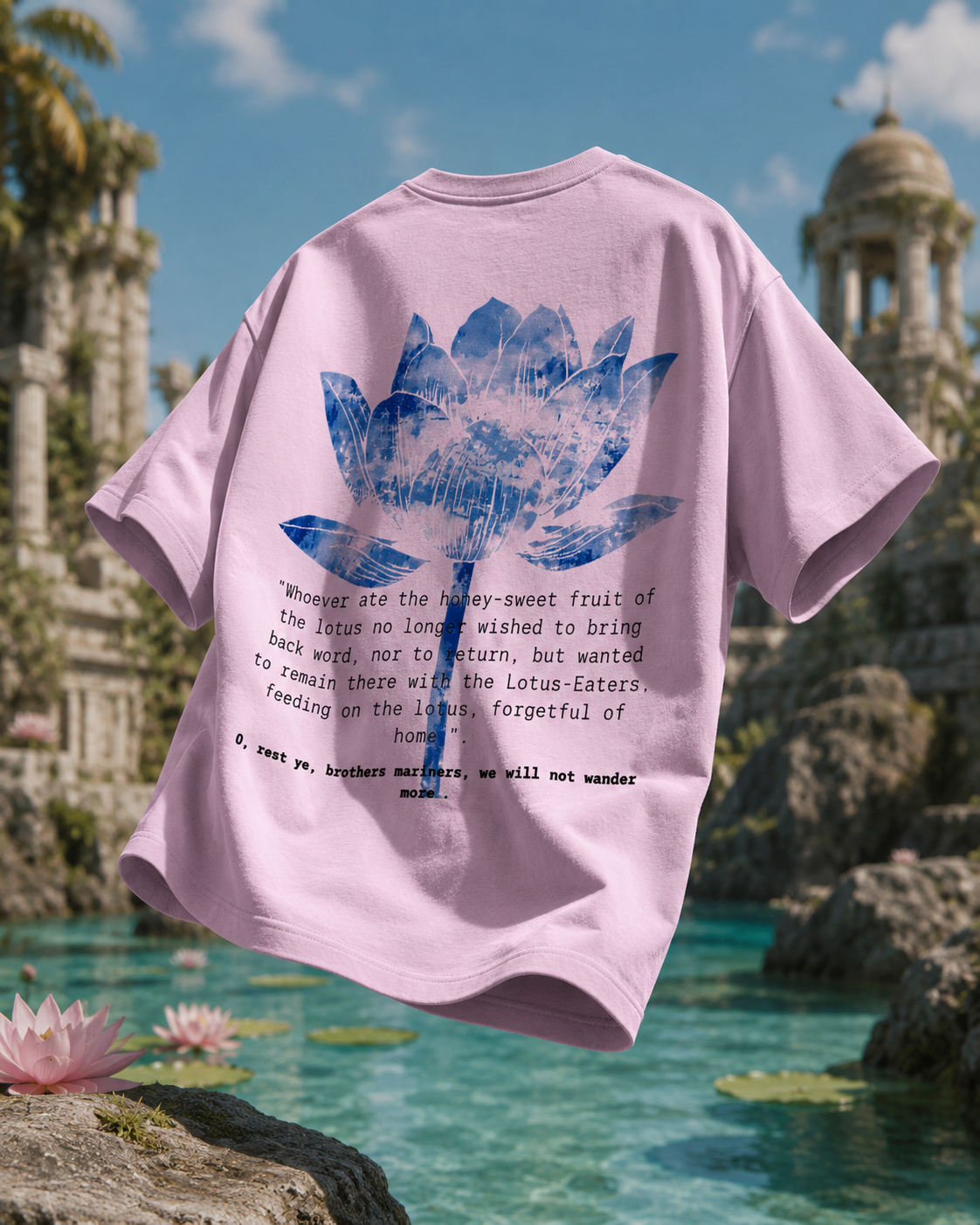 Lotus Eaters Club, Unisex Oversized Classic T-Shirt