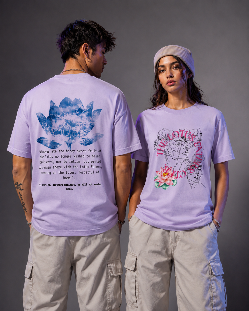 Lotus Eaters Club, Unisex Oversized Classic T-Shirt