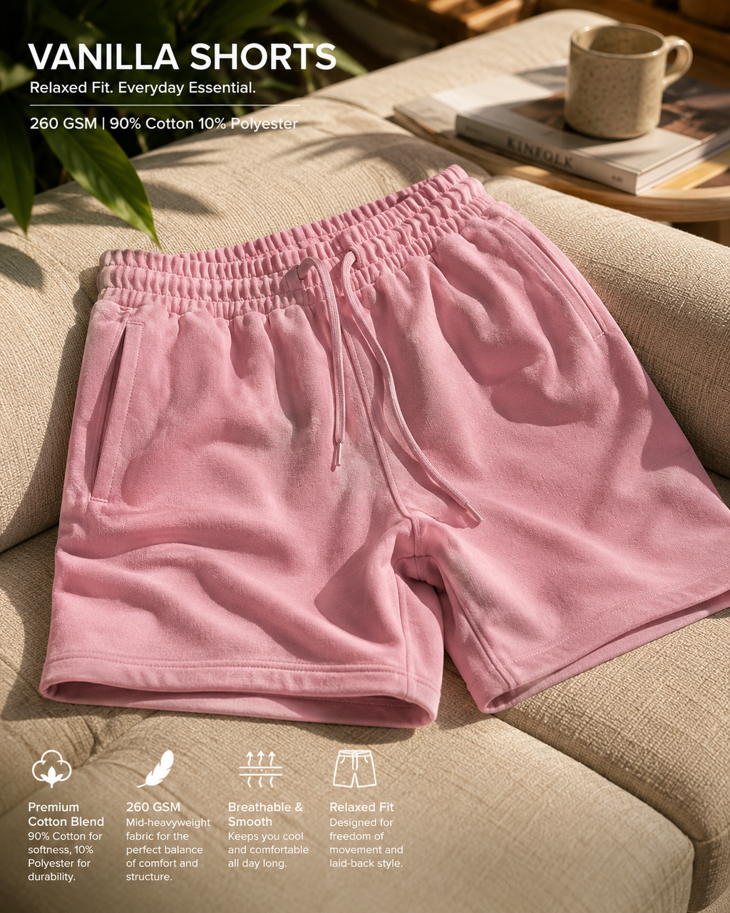 Vanilla Terry Shorts