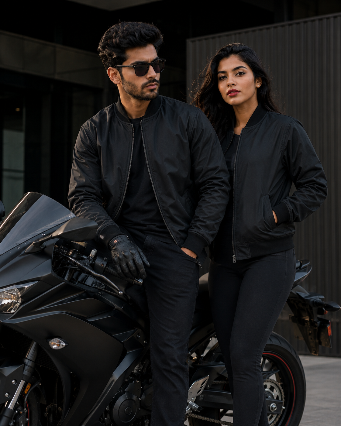 Black Bomber Jacket