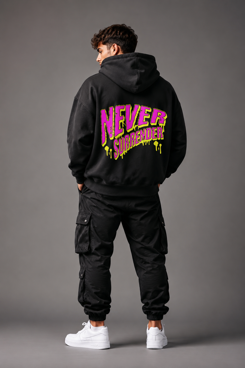 Never Surrender Oversized Hoodie
