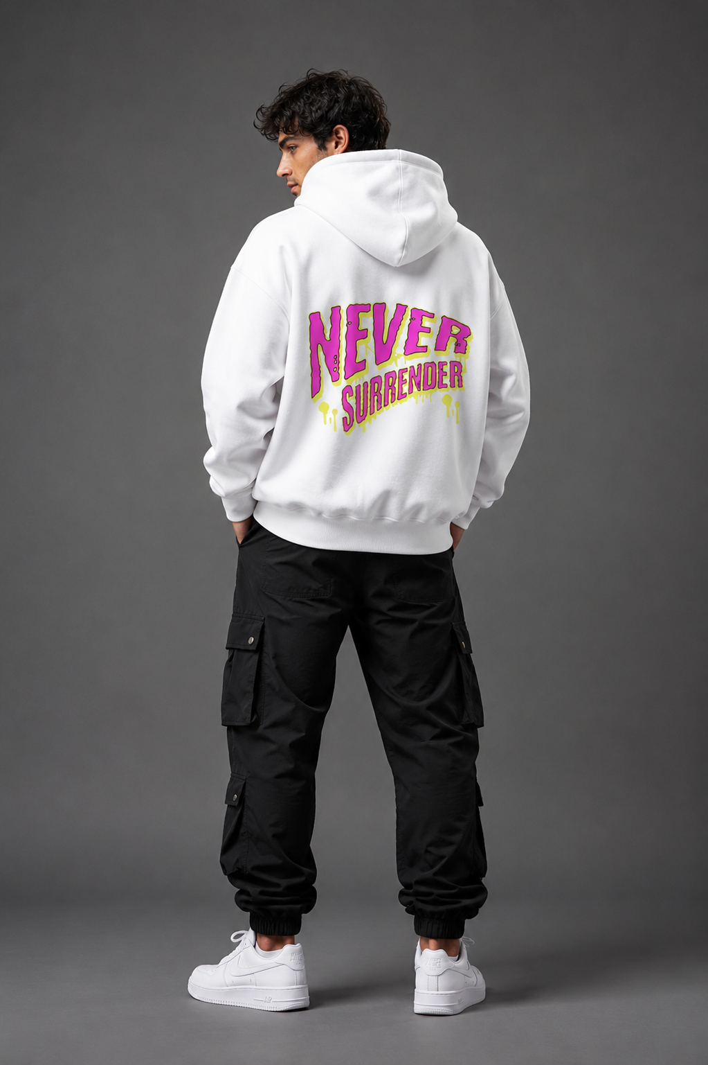 Never Surrender Oversized Hoodie