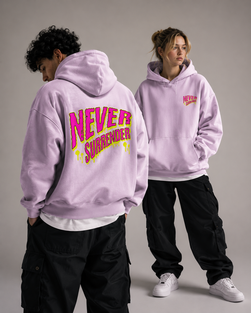 Never Surrender Oversized Hoodie