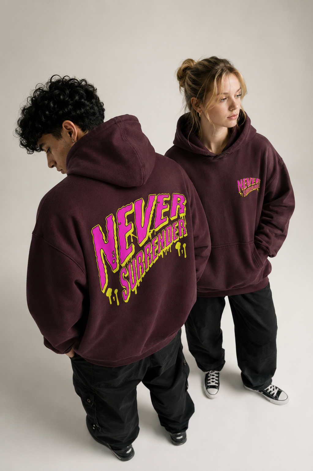 Never Surrender Oversized Hoodie
