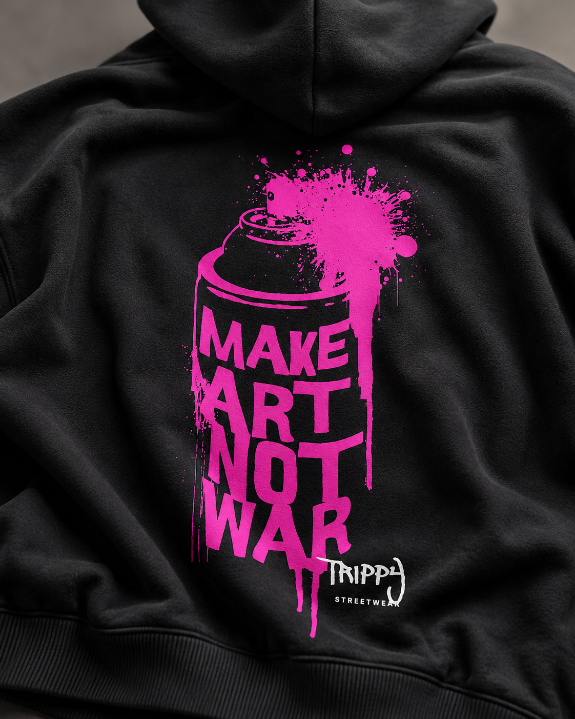 Make Art Not War Oversized Hoodie