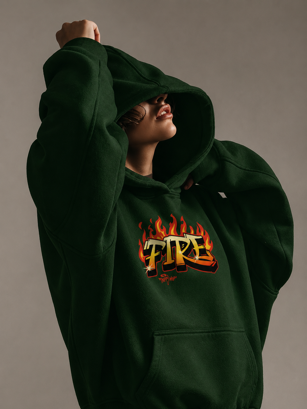 Fire Oversized Hoodie