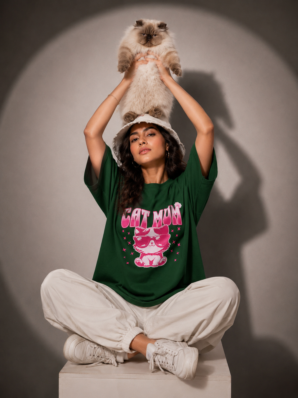 Cat Mom Oversized Classic T-Shirt