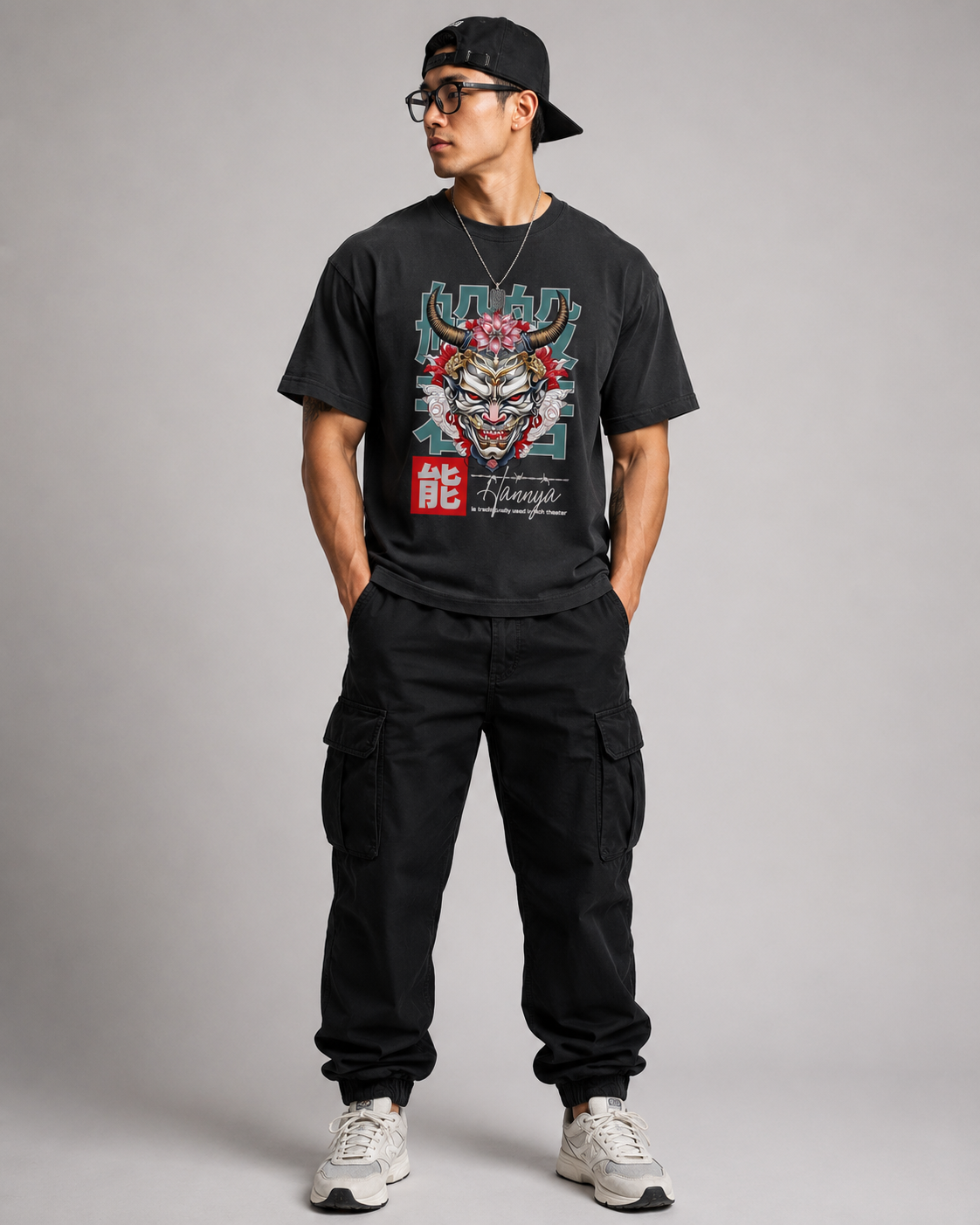Hannya Unisex Oversized Classic T-Shirt